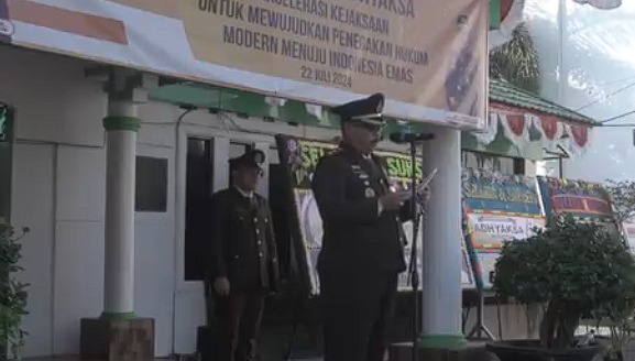 UPACARA PERINGATAN HARI BHAKTI ADHYAKSA KE 64 PAD KEJAKSAAN NEGERI KABUPATN BANJAR