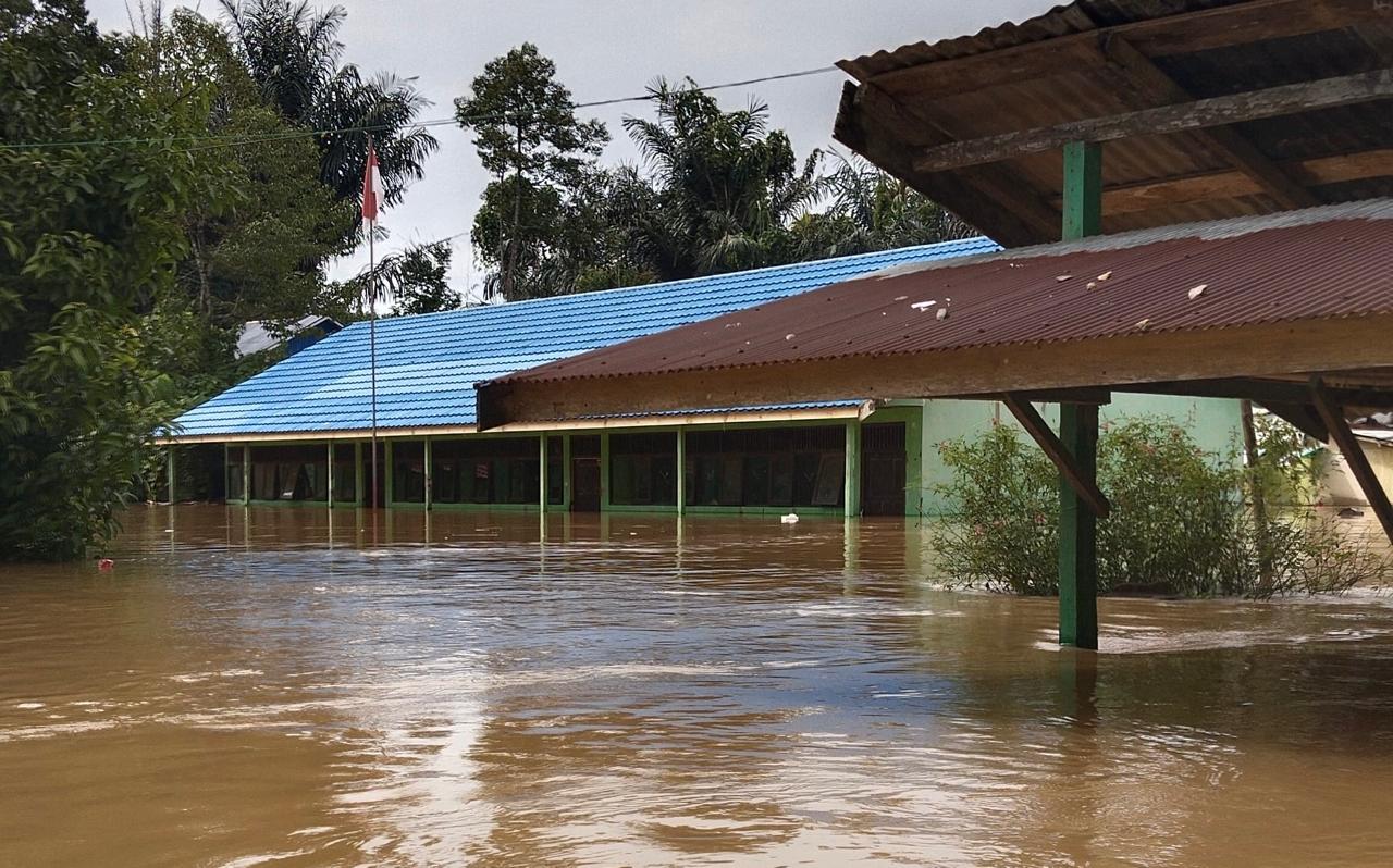Curah Hujan Tinggi Mengakibatkan Banjir dibeberapa Wilayah Kab. Banjar