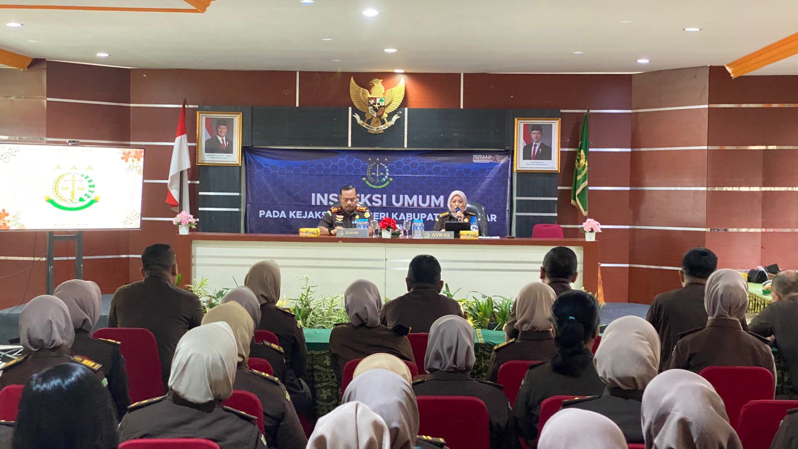Inspeksi Umum Asisten Pengawasan Kejati Kal-Sel pada Kejari Banjar