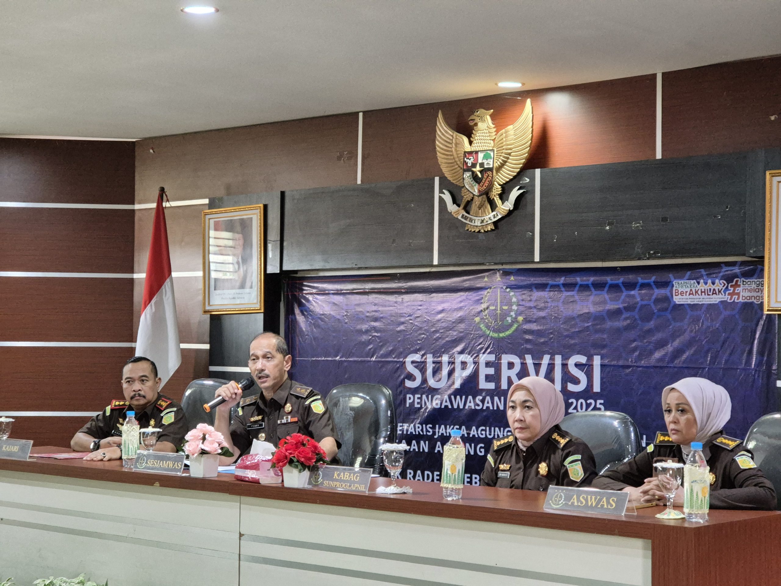 Supervisi Pengawasan Oleh Sesjamwas Kejaksaan Agung RI
